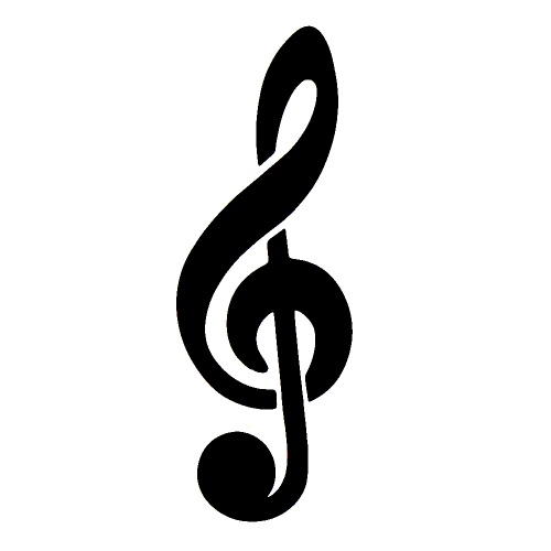 Treble Clef - tetovací šablonka
