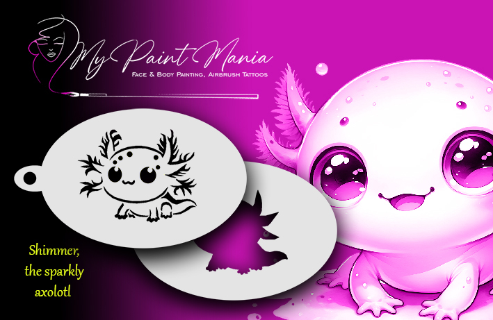 Shimmer the sparkly axolotl