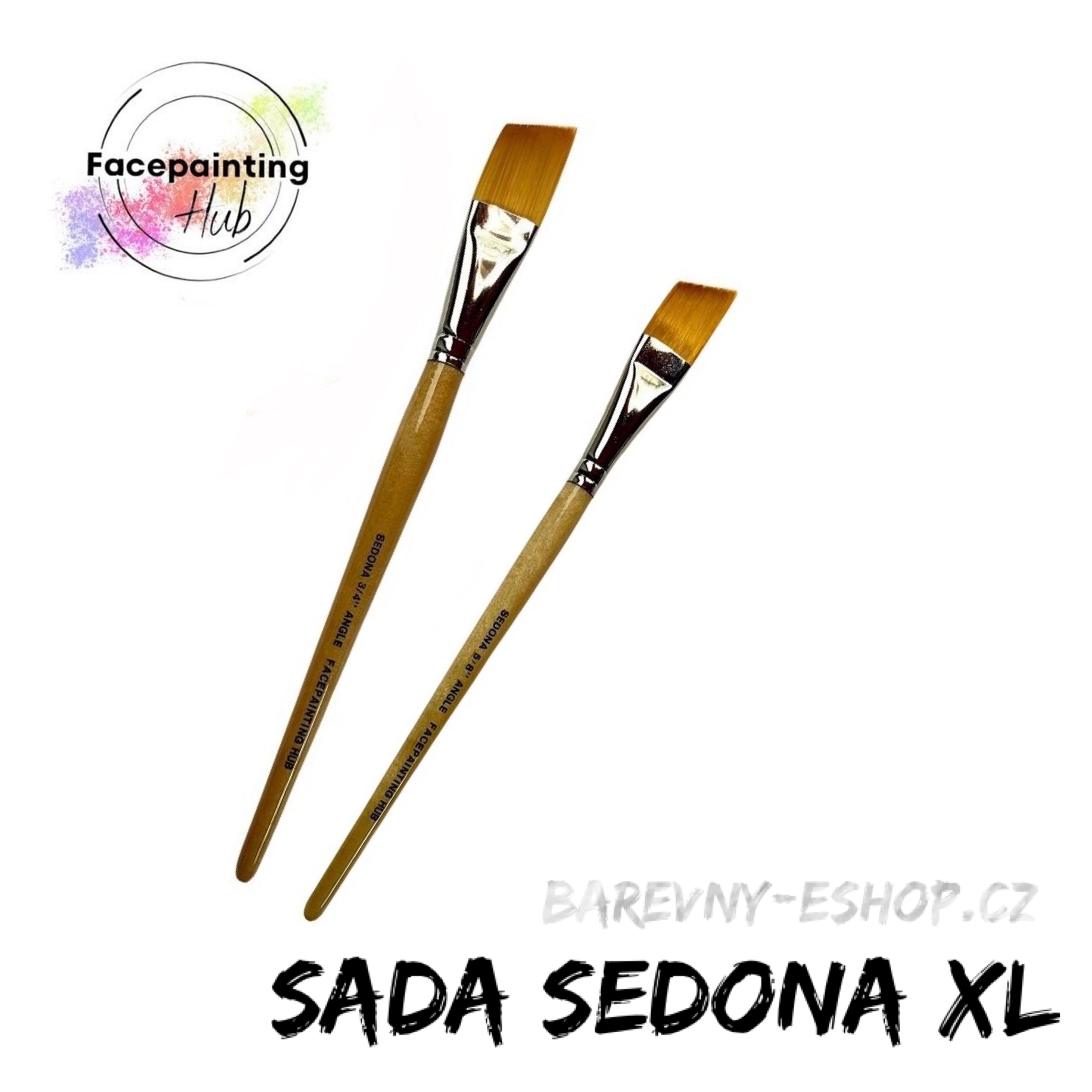 Sada štětců Sedona XL - zkosené prodloužené