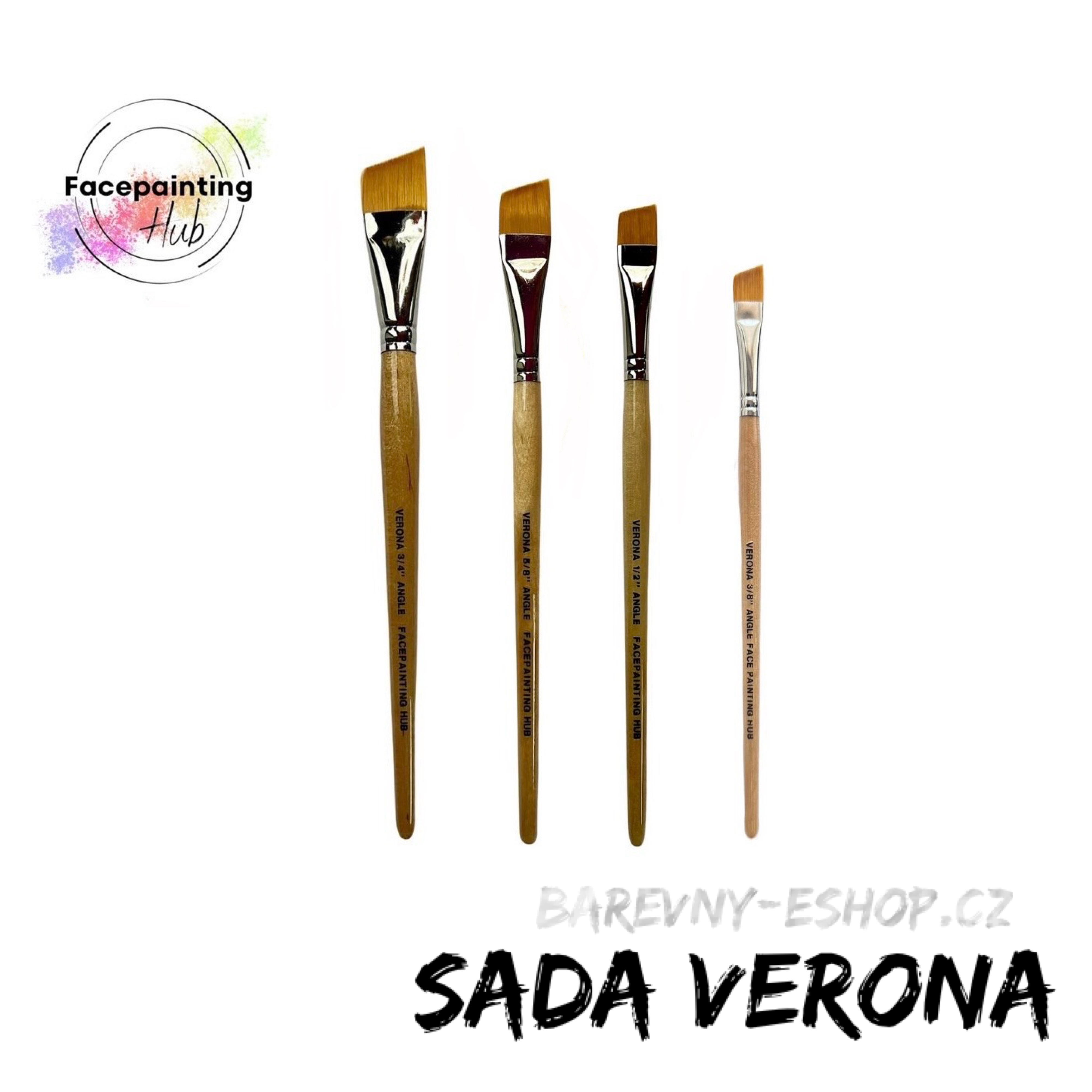 Sada štětců Verona - zkosené štětce