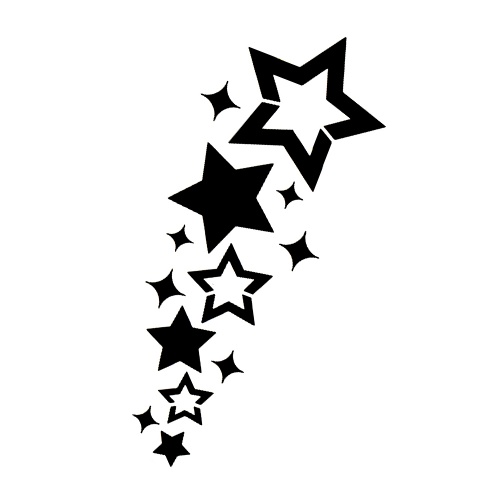 Star Sensation - tetovací šablonka