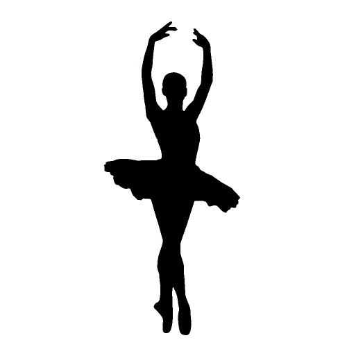 Ballerina - tetovací šablonka