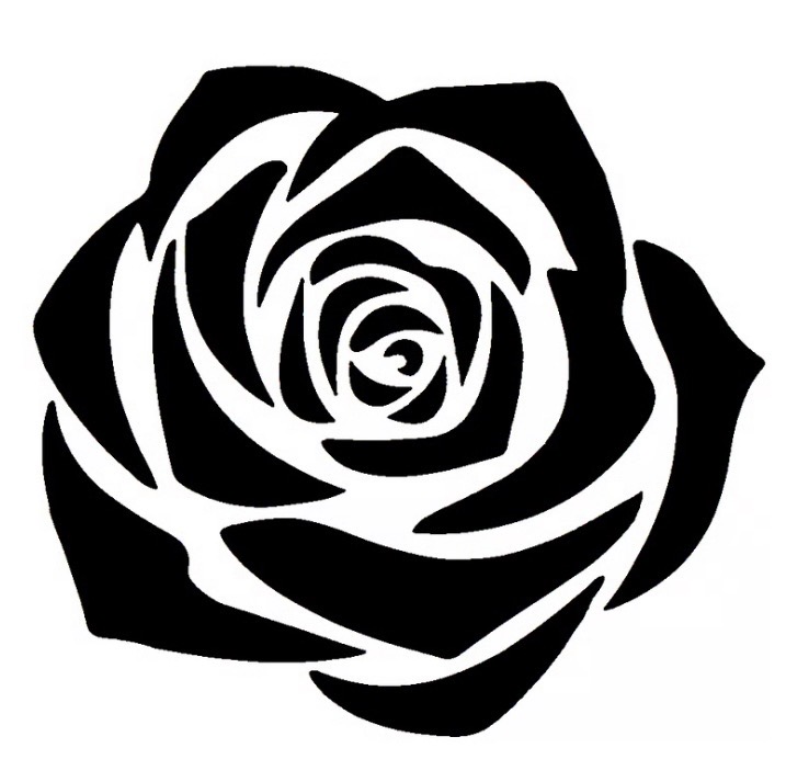 Rose - tetovací šablonka