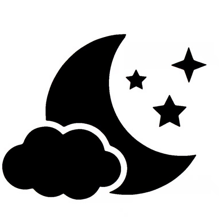 Moon & Stars - tetovací šablonka