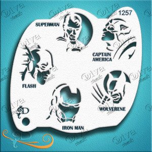 DC Superheros D1257 Diva Stencil
