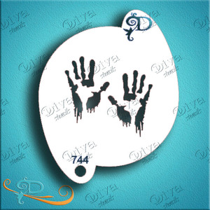 Bloody Hands 00744 Diva Stencil