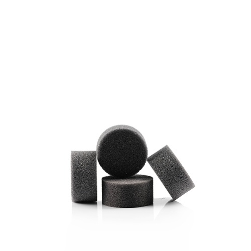 Superstar ECO houbička kulatá antracit 6 cm 4ks