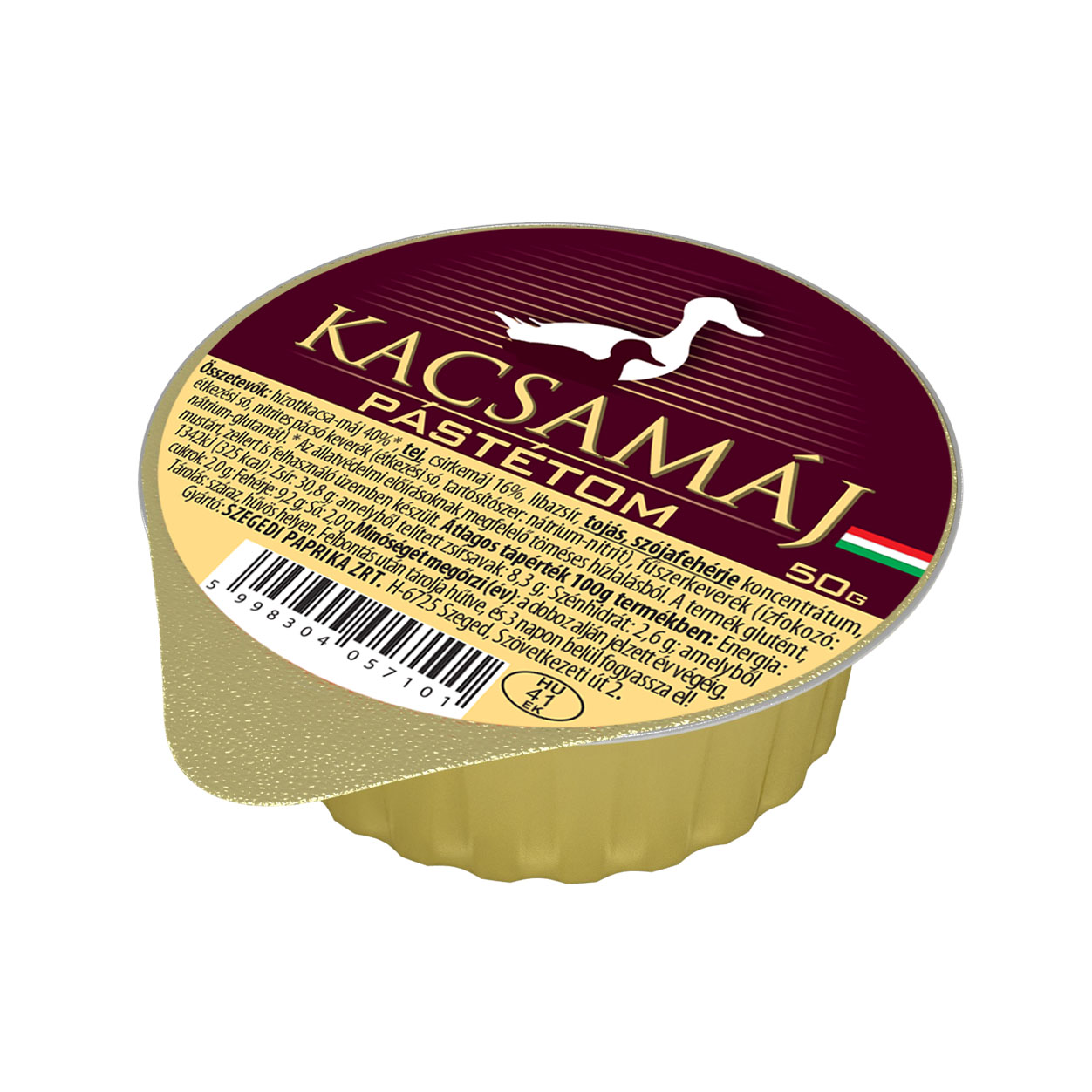 Kachní játra (Foie Gras) – paštika  Min.trv.:12.2026