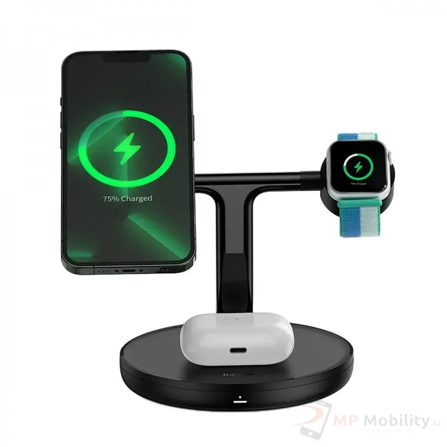 Baseus Swan 3 in 1 Magnetic Charging Bracket 20W Blac
