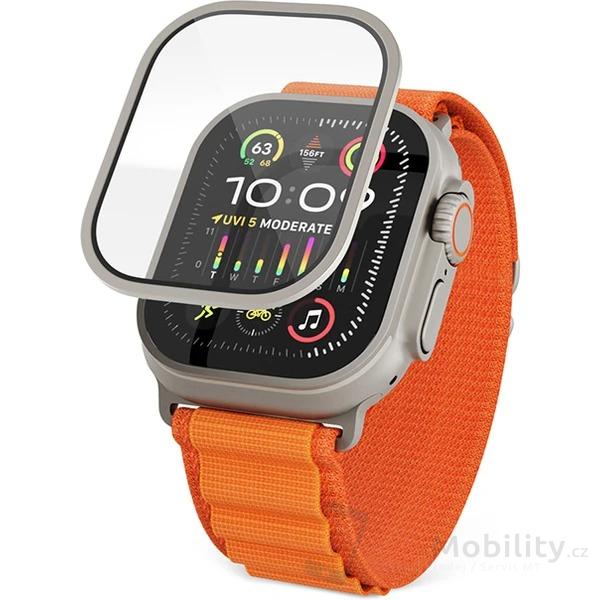 Epico Safírové sklo s titanovým rámem Apple Watch Ultra 1/2/3 49mm