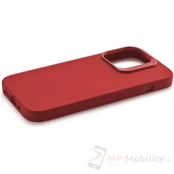 Cellularline SENSATION PLUS silikonový kryt s MagSafe Apple iPhone 15 červený