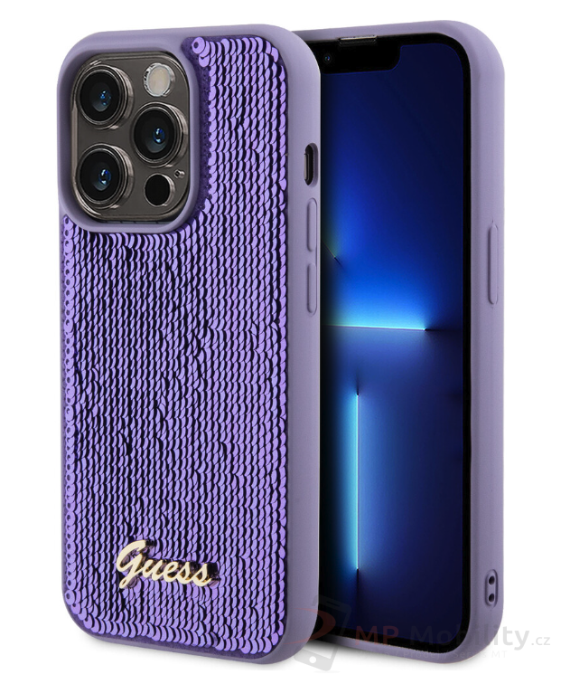 Guess Sequin Script Logo kryt iPhone 15 Pro Max