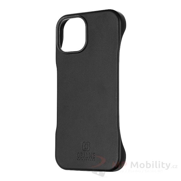 Zadní kryt OBAL:ME LeatherTanga pro Apple iPhone 15 Pro Max Black