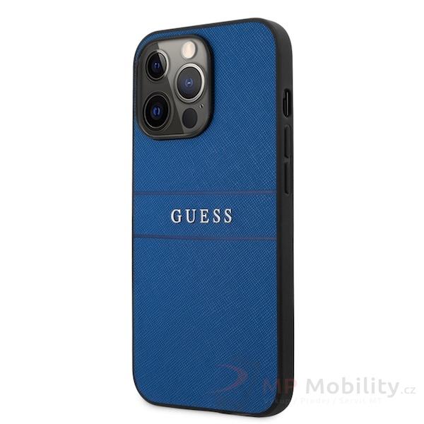  Guess PU Leather Saffiano Zadní Kryt pro iPhone 13 Pro Blue