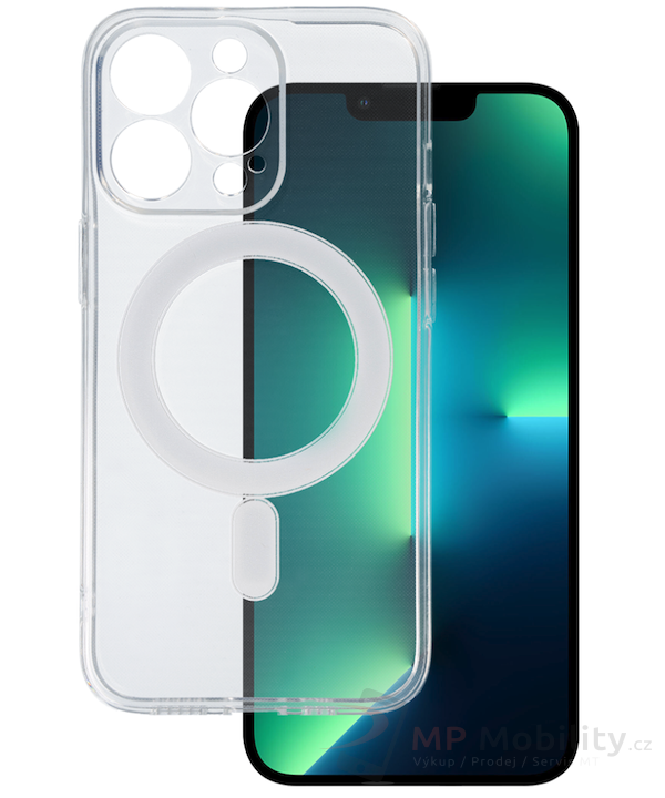 Kryt MagSafe Silicone pro Apple iPhone 13 Pro Max , barva čirá