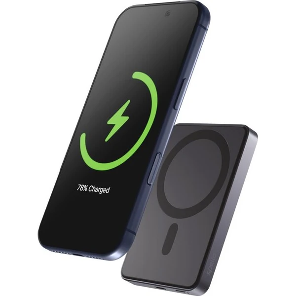 Spello ForcePack Alu 5000mAh magnetická bezdrátová powerbanka vesmírně šedá
