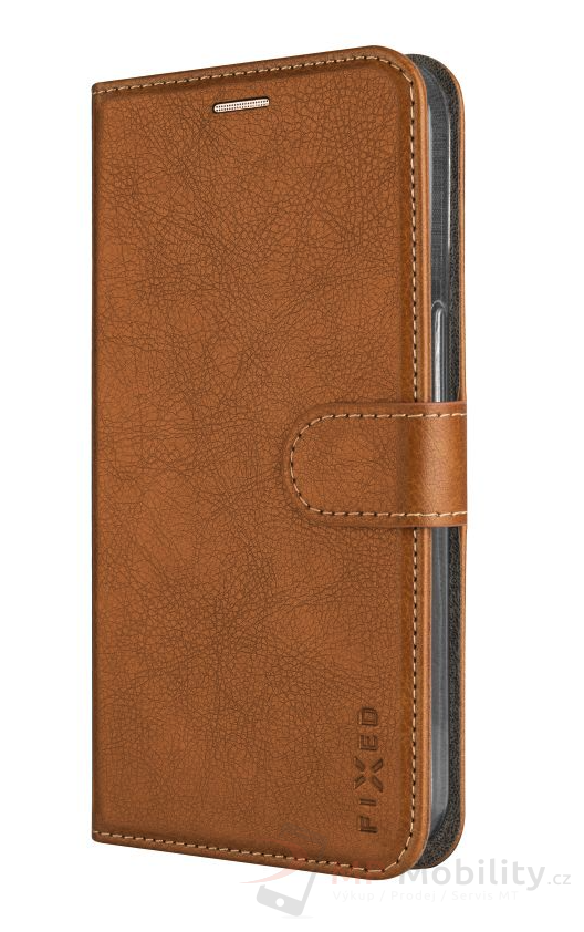 Pouzdro typu kniha FIXED Opus pro Samsung Galaxy A15/A15 5G, hnědé