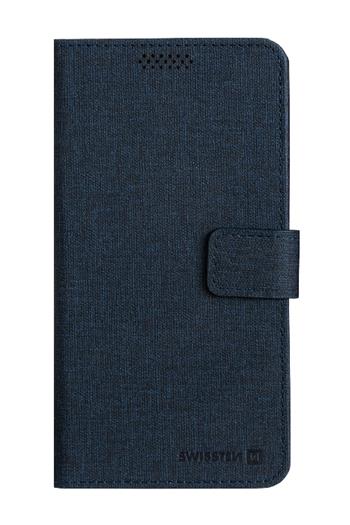 POUZDRO SWISSTEN LIBRO UNI BOOK L TMAVĚ MODRÉ (148 x 71 mm)