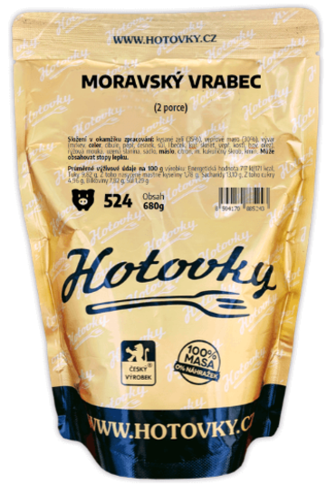 Moravský vrabec s kysaným zelím - 2 PORCE