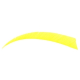 Krocaní letka pravá (RW) - délka 4" - zářivě žlutá