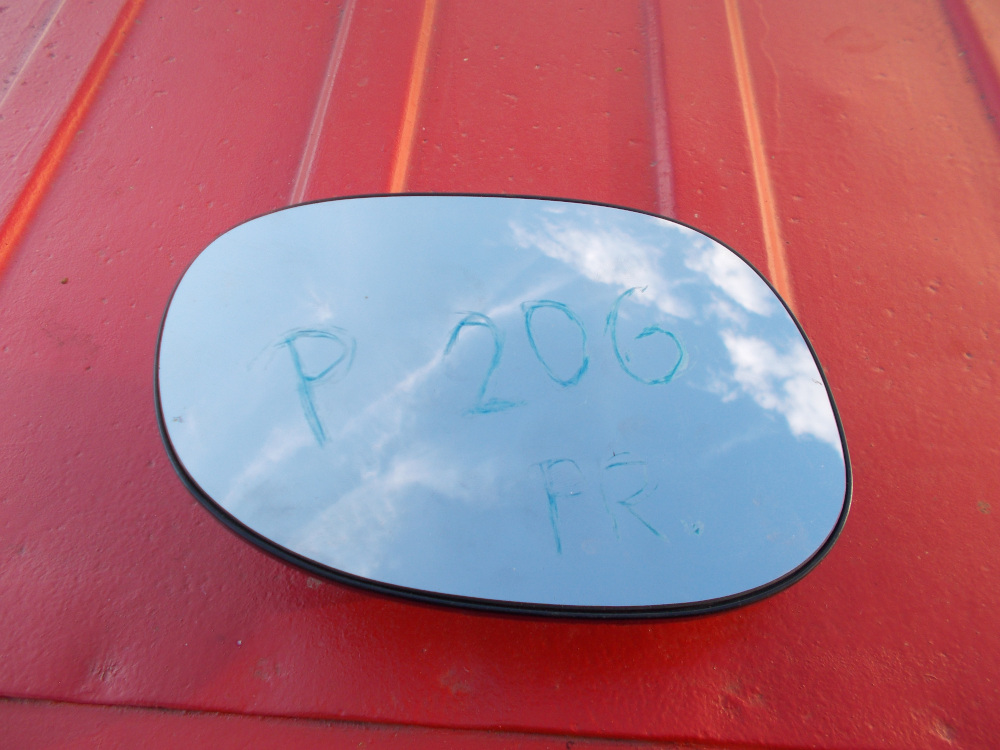 Vyhřívané sklo pravého zpětného zrcátka vč. motorku Peugeot 206