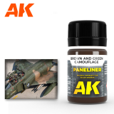 AK INTERACTIVE PANELINER FOR BROWN AND GREEN CAMOUFLAGE