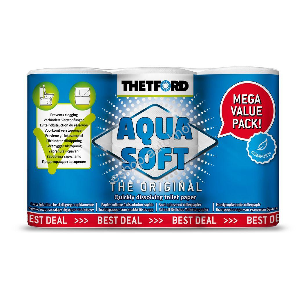 Toaletní papír Aqua Soft 6 ks balení