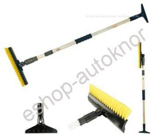 Škrabka na led s kartáčem pro karavany 100 - 160 cm