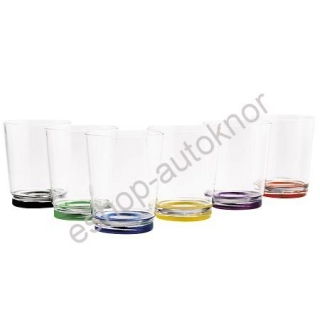 Sklenice 250 ml s magnetem Silwy různé barvy 6 kusů