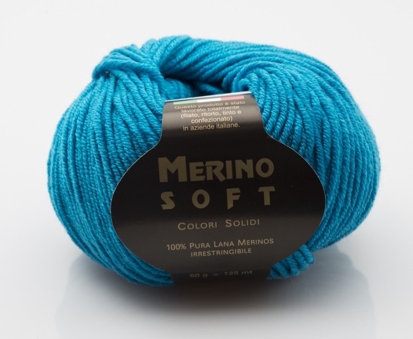 Příze Rial Filati Merino Soft tyrkys