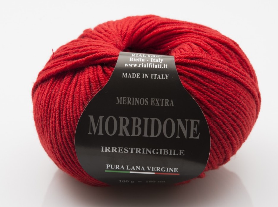 Merino vlna Rial Filati Morbidone červená