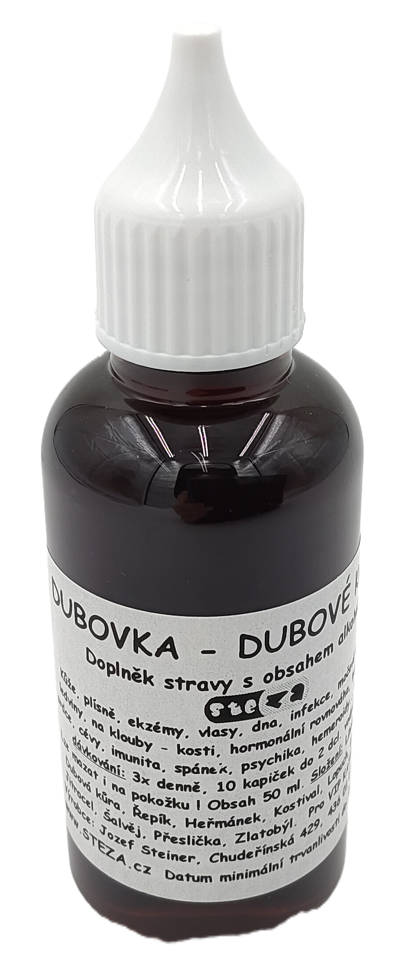 STEZA - Tinktura DUBOVKA - DUBOVÉ KAPKY 55 ml - POUZE  PRO  VIP  KATEGORIÍ !!!