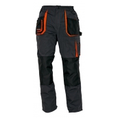 Pánské kalhoty do pasu  EMERTON, černo-oranžové