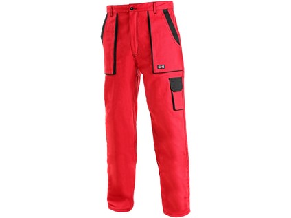 Dámské kalhoty do pasu CXS LUX 1192-KA, červeno-černé