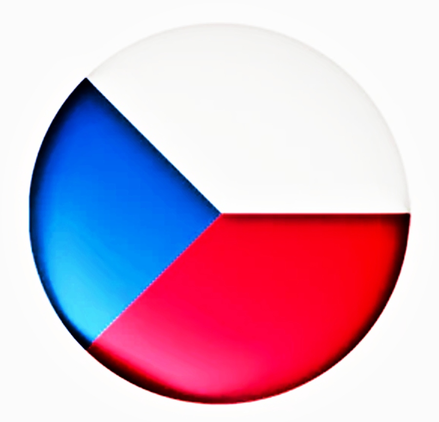 PLACKA ČESKÁ VLAJKA (37 MM)