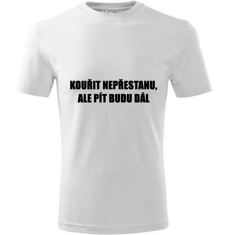 TRIKO KOUŘENÍ BÍLÉ