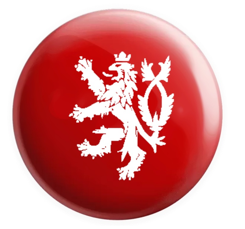 PLACKA ČESKÝ LEV VELKÁ (58 MM)