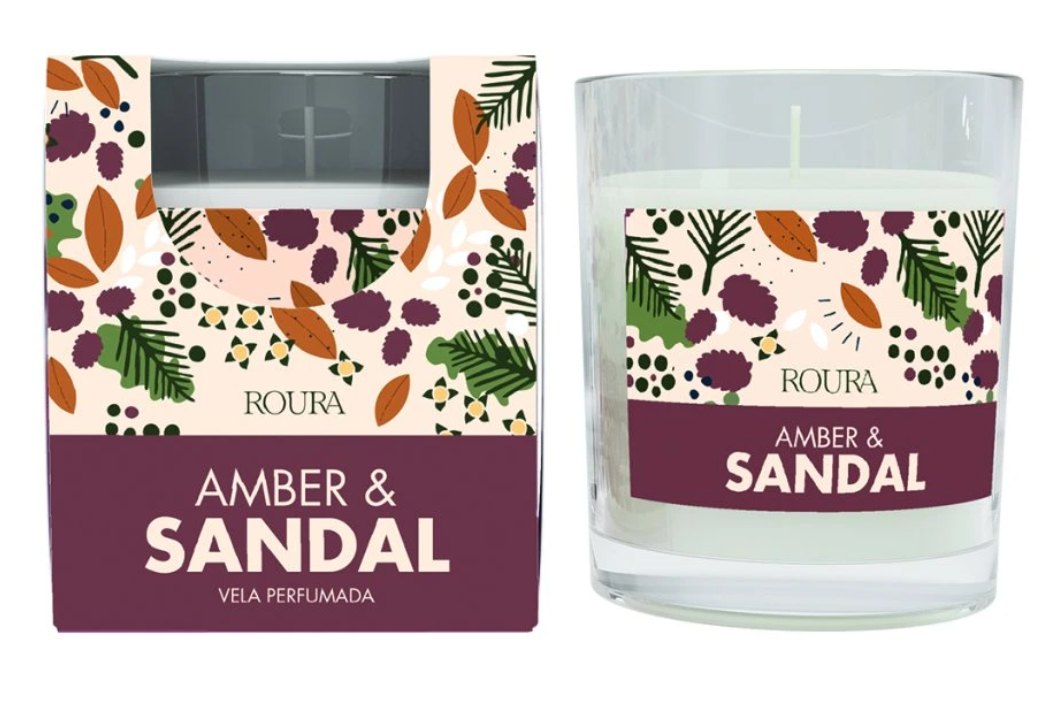 Amber & Sandal, Vonná svíčka, 125 g