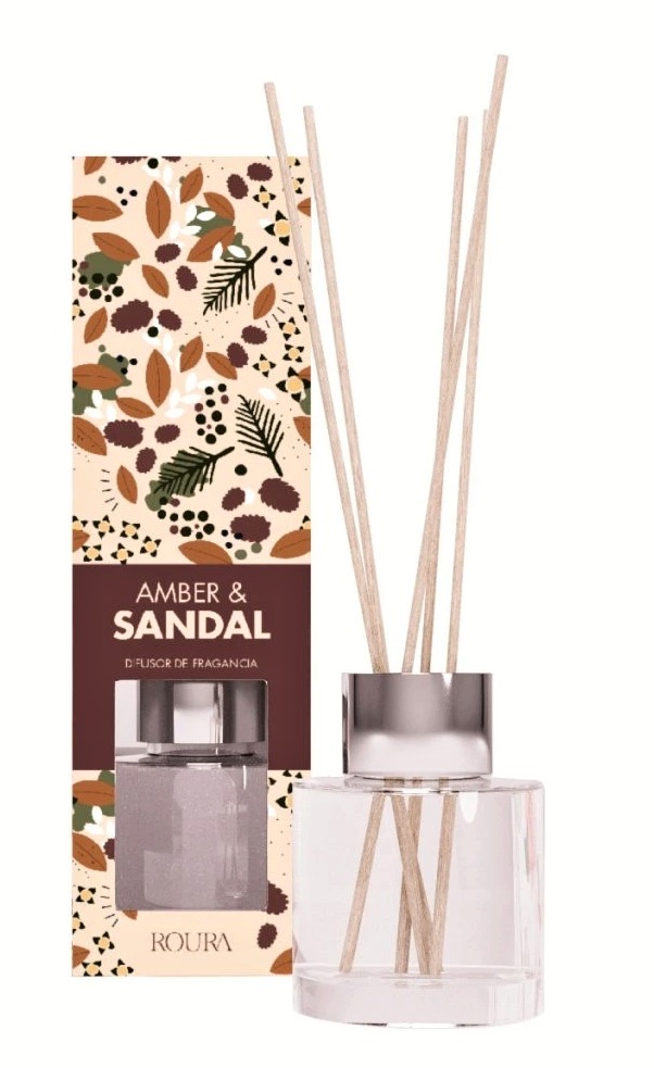 Amber & Sandal, Vonný difuzér, 50 ml