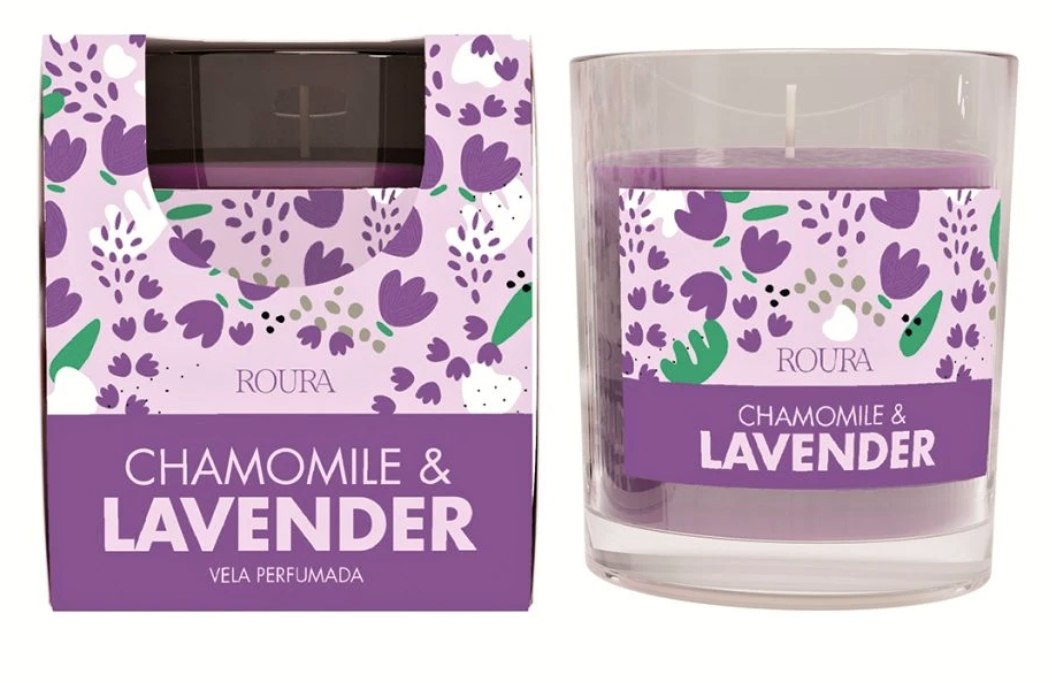 Chamomile & Lavender, Vonná svíčka, 125 g