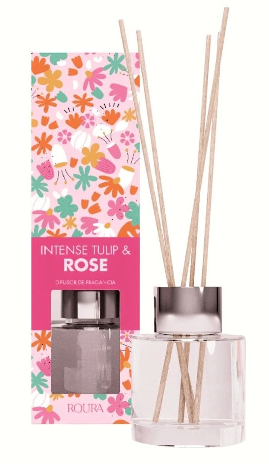 Intense Tulip & Rose, Vonný difuzér, 50 ml